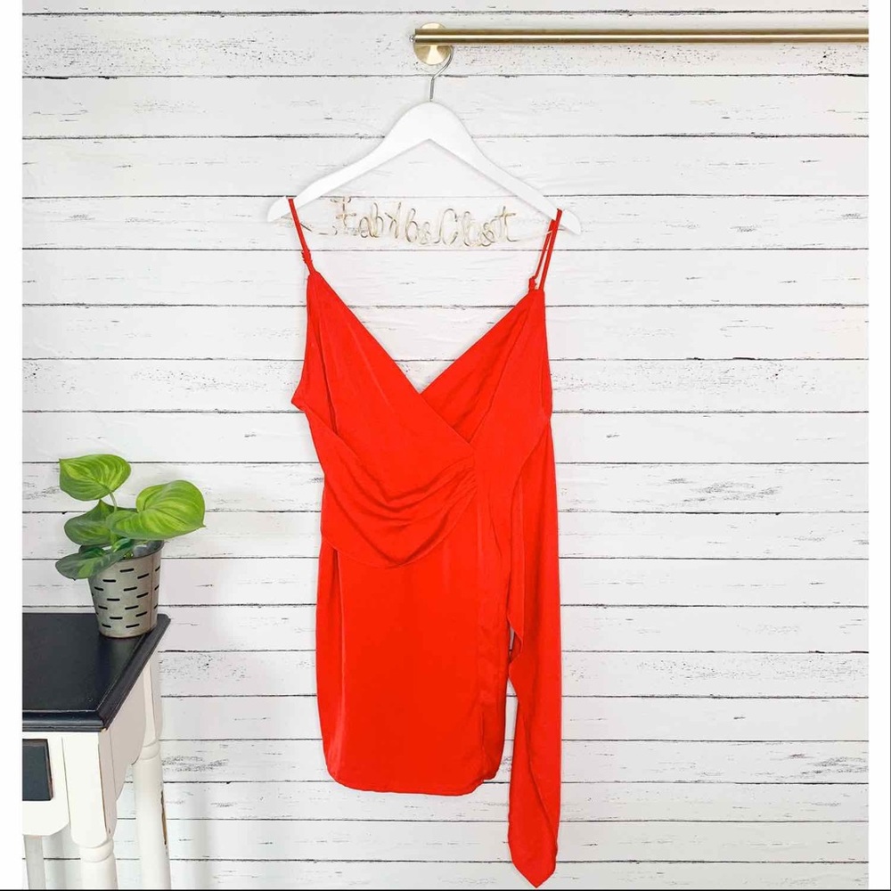 Revolve About Us Wrap Sash Cocktail Dress